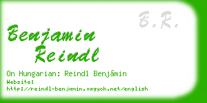 benjamin reindl business card